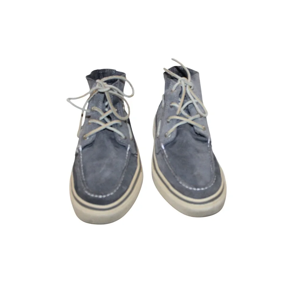 Sperry Bahama Chukka Boots Mens 10.5 Grey Good Suede Boat Shoe Sneakers